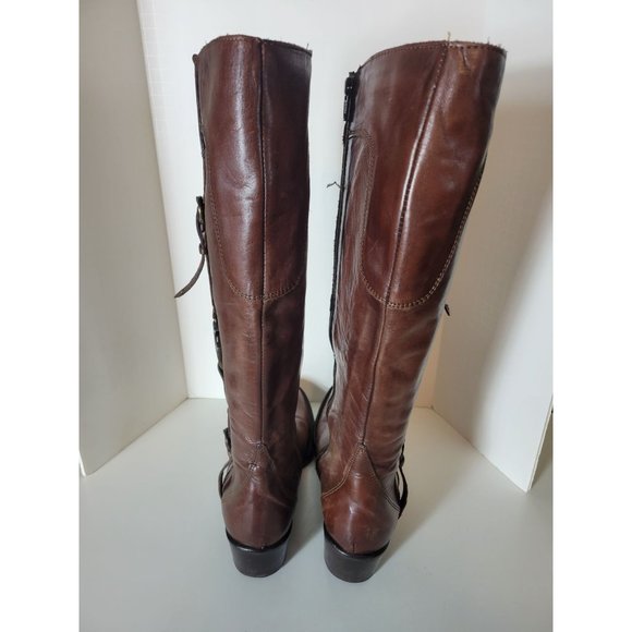 Progetto Leather Hand Stitched Knee High Boots - Picture 9 of 9